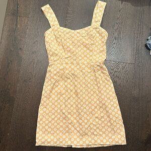 Yellow and White Floral Abercrombie and Fitch Mini Dress